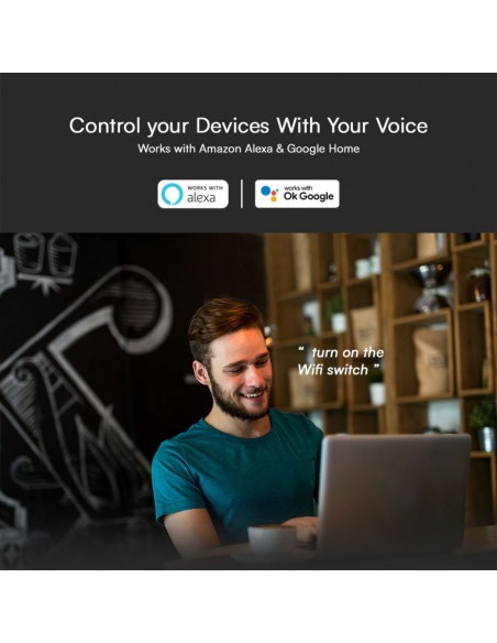 23604-Interruttore Smart Wi-Fi Mini con  Canale per Controllo Luci LED fino a -6