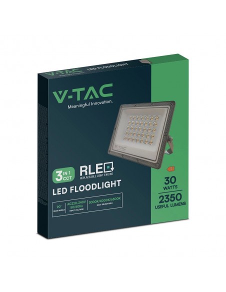 23613-Faro LED SMD  con Driver IC Integrato e LED Sostituibili Colore Grigio Scuro CCT in -2