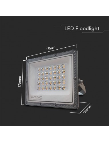 23613-Faro LED SMD  con Driver IC Integrato e LED Sostituibili Colore Grigio Scuro CCT in -3