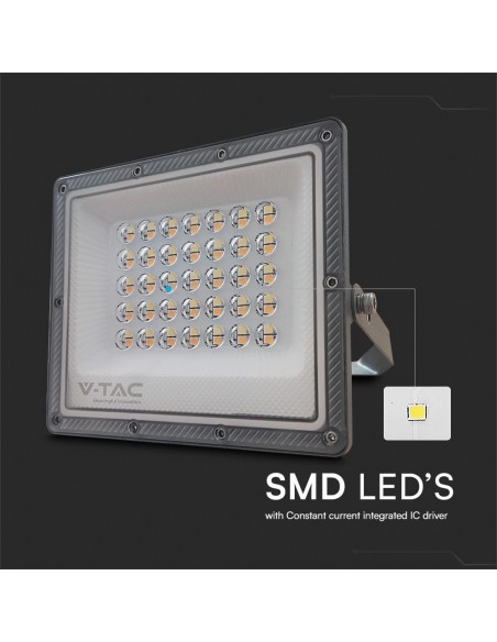 23613-Faro LED SMD  con Driver IC Integrato e LED Sostituibili Colore Grigio Scuro CCT in -6