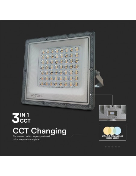 23614-Faro LED SMD  con LED Sostituibili Colore Grigio Scuro CCT in - -7