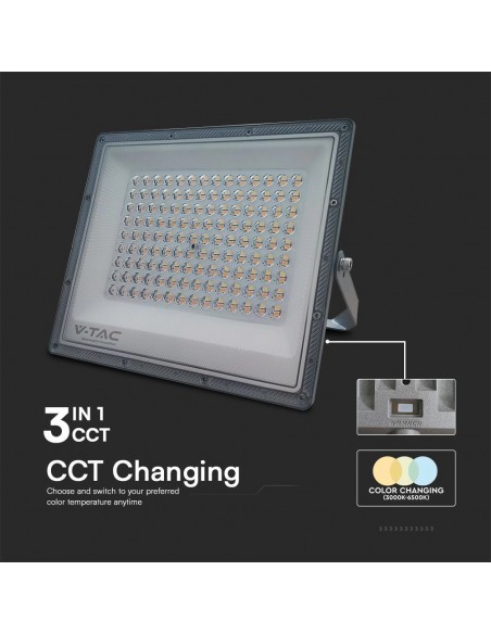 23615-Faro LED SMD  con Driver IC Integrato e LED Sostituibili Colore Grigio Scuro CCT in -7