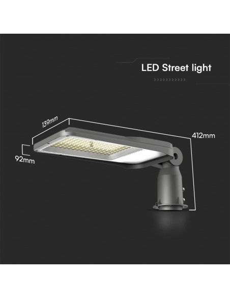 23619-Armatura Stradale LED Chip Samsung  LM/W Colore Grigio  -2