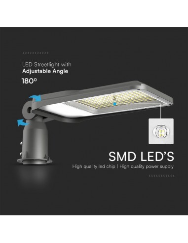 23619-Armatura Stradale LED Chip Samsung  LM/W Colore Grigio  -6