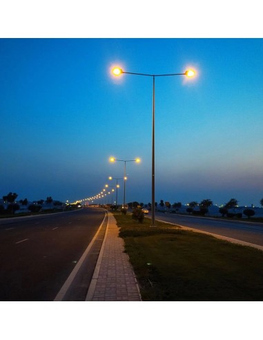 23620-Armatura Stradale LED Chip Samsung  LM/W con Angolo di Inclinazione  Regolabile Colore Grigio  -4