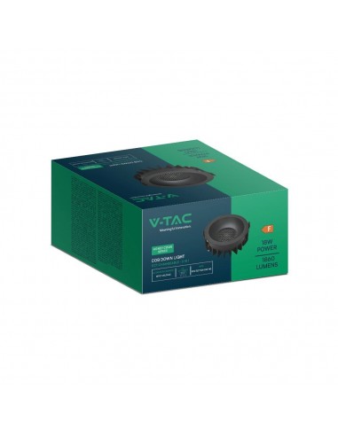 23673-Faretto LED da Incasso  Chip LED COB Bridgelux a Nido d'Ape Colore Nero CRI CCT in --2