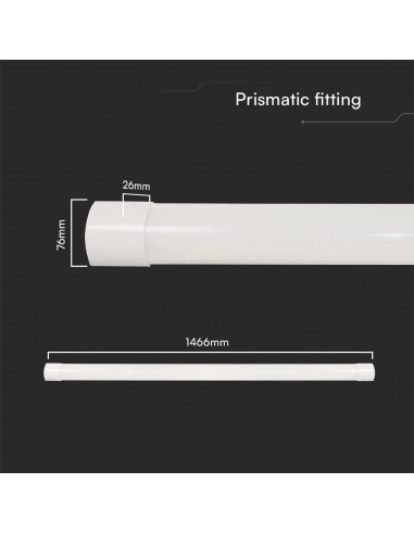 23681-Plafoniera LED Prismatica  LM/W cm CCT in --2