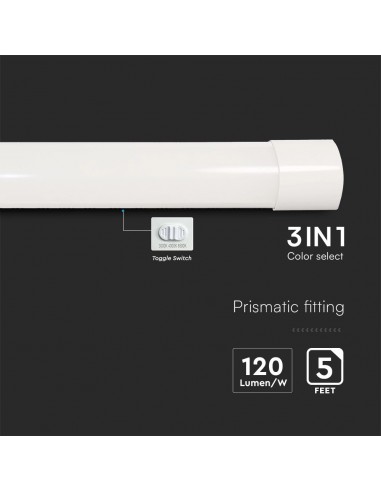 23681-Plafoniera LED Prismatica  LM/W cm CCT in --6