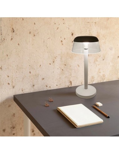 23686-Lampada LED da Tavolo  Colore Bianco in Alluminio Ricaricabile con USB C Touch Dimmerabile CCT in-4