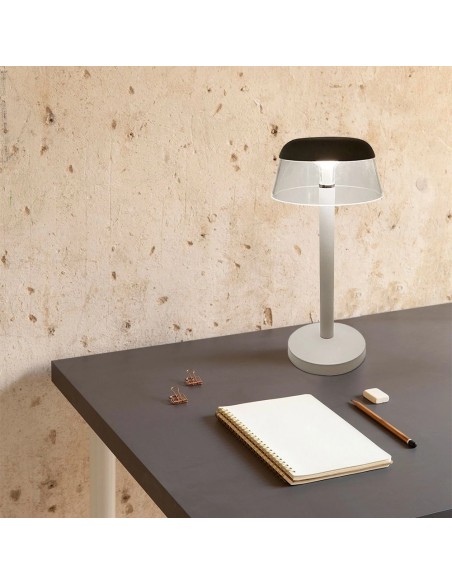 23686-Lampada LED da Tavolo  Colore Bianco in Alluminio Ricaricabile con USB C Touch Dimmerabile CCT in-4