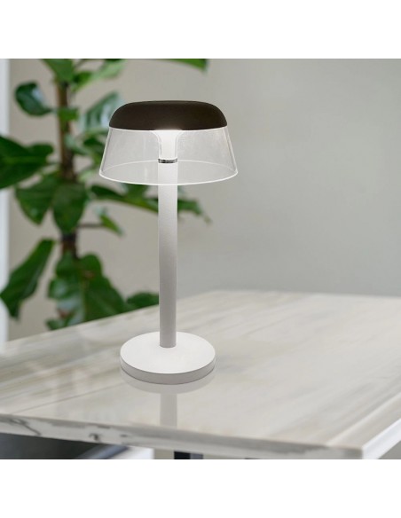 23686-Lampada LED da Tavolo  Colore Bianco in Alluminio Ricaricabile con USB C Touch Dimmerabile CCT in-5