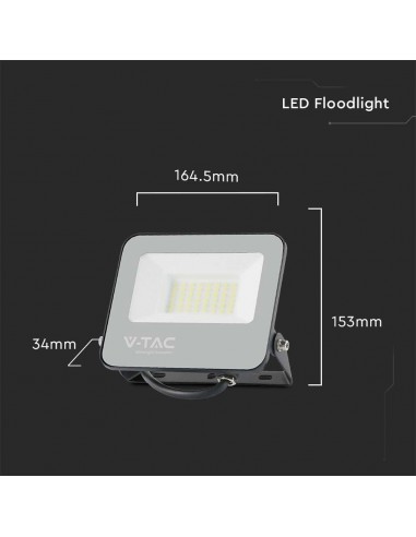 23692-Faro LED SMD  LM/W Colore Nero  -2
