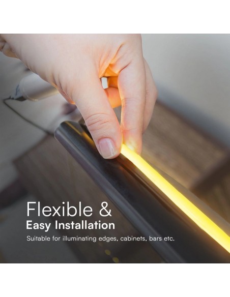 23717-Strip LED V SMS /m m  LED/m effetto COB con Spina   mm-7