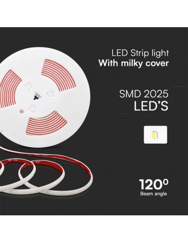 23720-Strip LED V SMD /m m  LED/m effetto COB con Spina   mm-5