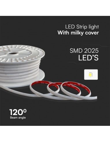 23723-Strip LED V SMD /m m  LED/m effetto COB con Spina   mm-5
