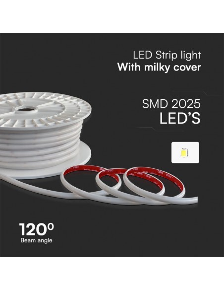 23723-Strip LED V SMD /m m  LED/m effetto COB con Spina   mm-5