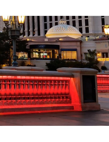 23730-Strip LED V Rosso Chiaro SMD /m m  LED/m con Spina  mm-3