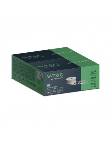 23732-Strip LED V Verde Chiaro SMD /m m  LED/m con Spina  mm-2