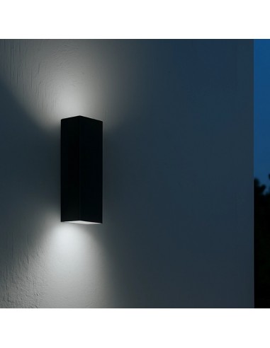 23760-Lampada LED da Muro  Doppio Fascio Luminoso Colore Nero  -4