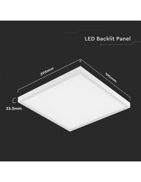 23766-Pannello LED  LM/W Installazione in da Incasso/Plafone-2