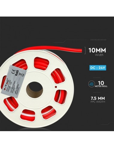 2516-Strip LED Neon Flex /m  LED/m Bobina m V Rosso -3