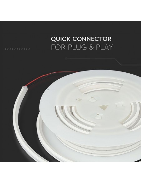 Neon Flex 13W/m 120 LED/m Bobina 10m 24V 6400K IP65