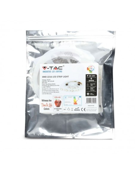 2580-Strip LED SMD /m m  LED/m con Connettore Jack  da V CRI  IP mm-2