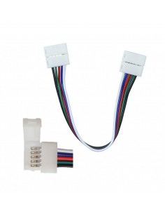 2587-Connettore Flessibile per Strip LED SMD  Multicolore RGBW con  Clip a  Pin-1 2
