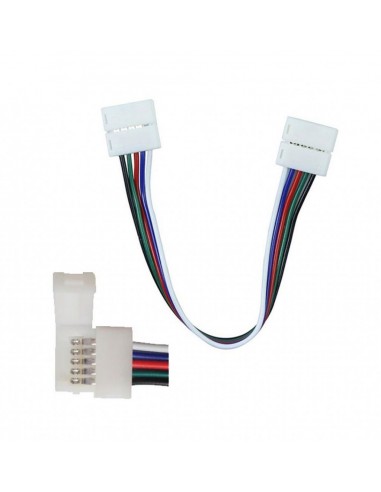 2587-Connettore Flessibile per Strip LED SMD  Multicolore RGBW con  Clip a  Pin-2