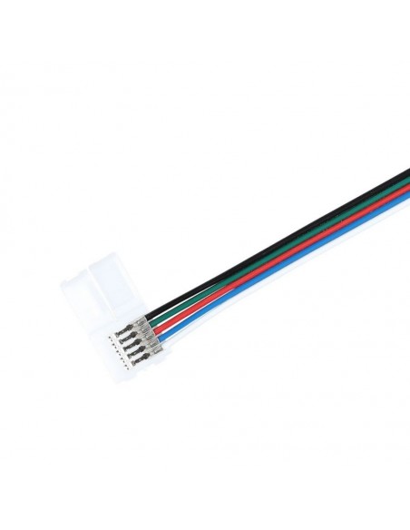 2587-Connettore Flessibile per Strip LED SMD  Multicolore RGBW con  Clip a  Pin-4