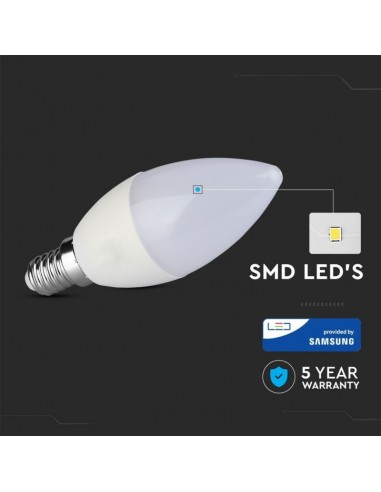 Lampadina LED Chip Samsung E14 4,5W...