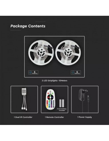 Kit Strip LED SMD5050 4,8W/m 30 LED/m...