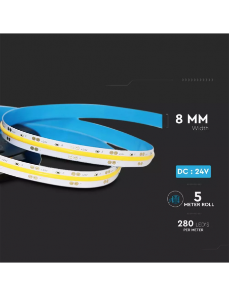 2654-Strip LED COB /m m V Lm/m  IP mm-2