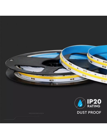 Strip LED COB 10W/m 5m 24V 800Lm/m 6400K IP20 8mm