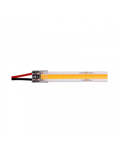 2663-Connettore Flessibile Intermedio Rapido Femmina-Cavi a Saldare  Pin Per Strip LED COB Larghezza mm Lunghezza mm-3