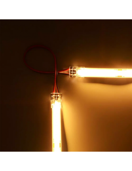 2666-Connettore Flessibile Intermedio Rapido Femmina-Femmina a  Pin Per Strip LED COB Larghezza mm Lunghezza mm-2