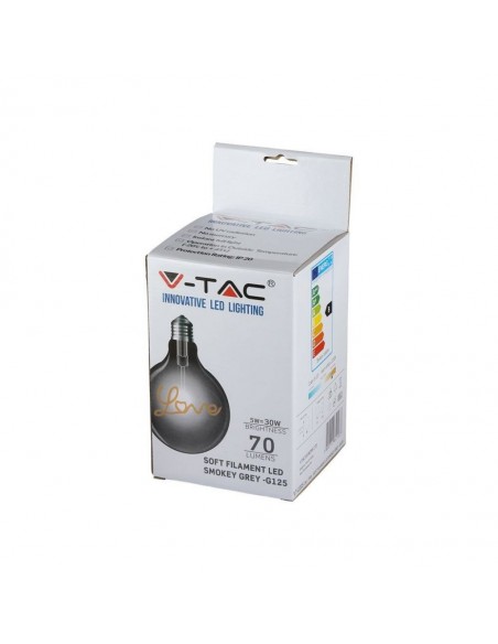 2700-Lampadina LED E  G Filamento Ambrato Scritta Love -2