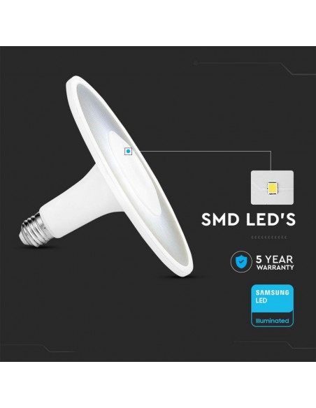 2785-Lampadina LED Chip Samsung E  UFO Acrilico Plastica -5