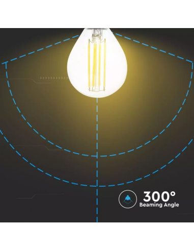 2845-Lampadina LED E  LM/W P Filamento -4