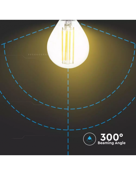 2845-Lampadina LED E  LM/W P Filamento -4