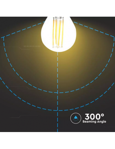 2853-Lampadina LED E  LM/W G Filamento -5