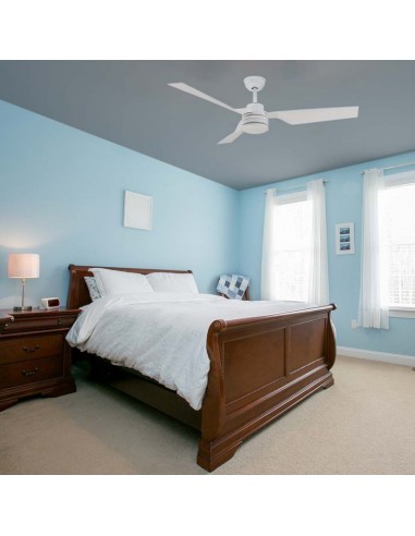 2866-Ventilatore LED da Soffitto  RF Controller con Telecomando Colore Bianco  Pollici  pale-4