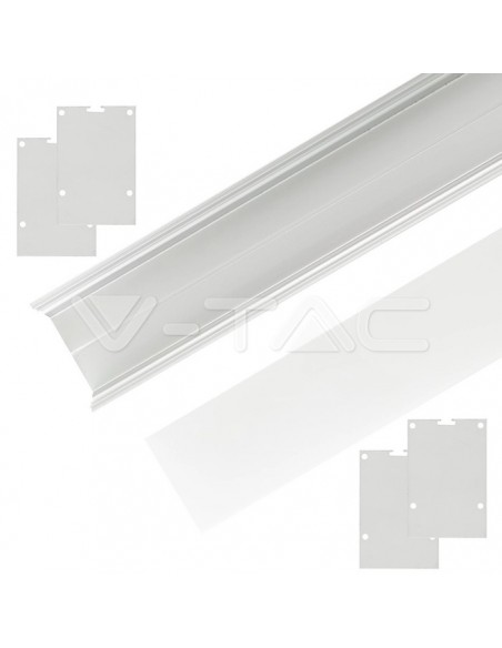 2872-filo Lineare con Kit Sospensione per Strip LED fino a mm-4