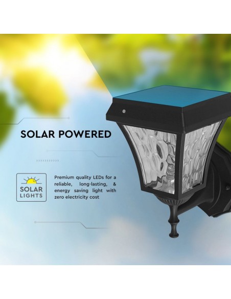 2889-Lampada LED Solare Samsung da Muro Colore Nero Opaco in -6