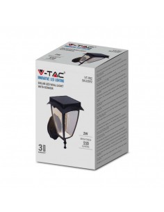 2892-Lampada LED Solare Samsung da Muro Colore Nero Opaco  -1 2