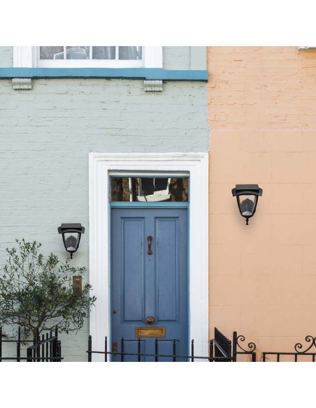 2892-Lampada LED Solare Samsung da Muro Colore Nero Opaco  -5