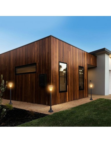 2894-Lampada LED Solare Samsung da giardino con Palo Colore Nero Opaco  -4