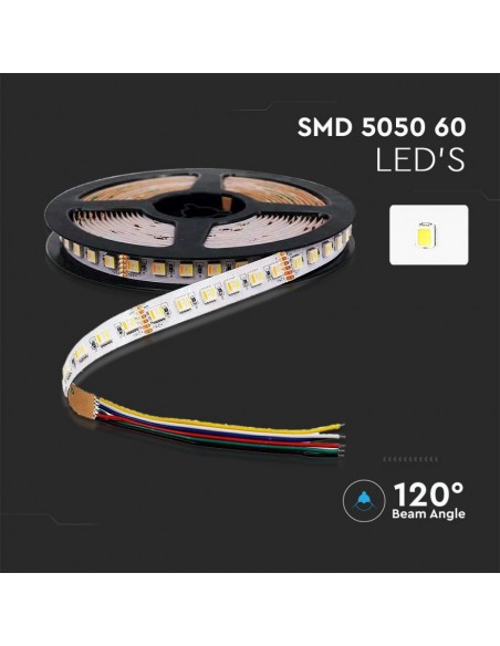 2896-Strip LED SMD /m m  LED/m V RGBCCT  mm-6