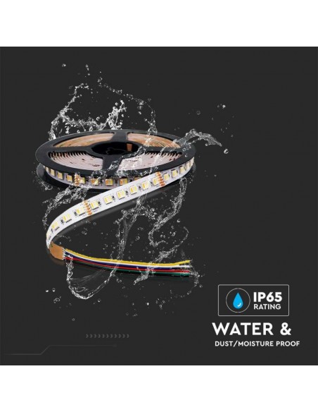 Strip LED SMD5050 24W/m 5m 60 LED/m 24V RGB+CCT IP65 14.8mm