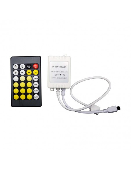 2901-Controller Dimmer Infrarossi IR per Strip LED CCT  Canali V/V A con Telecomando  Tasti-1